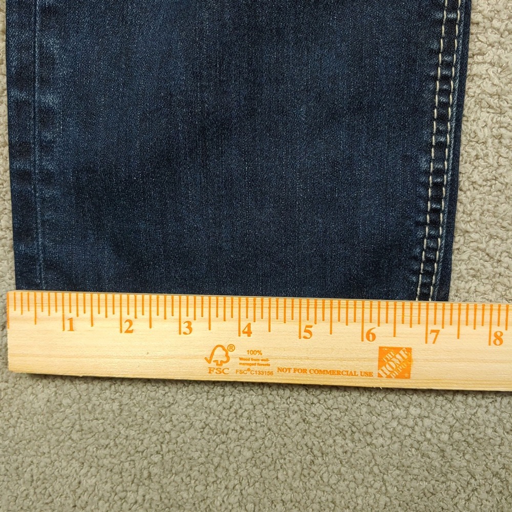 Silver Jeans Co. Suki Capri - Womens 34x25 Blue Distressed Mid Rise - VERY GOOD - Picture 7 of 15